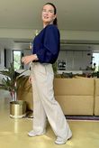 Made in Italy Beluga Soft Crop Bomber Jacket French Navy /15 =
